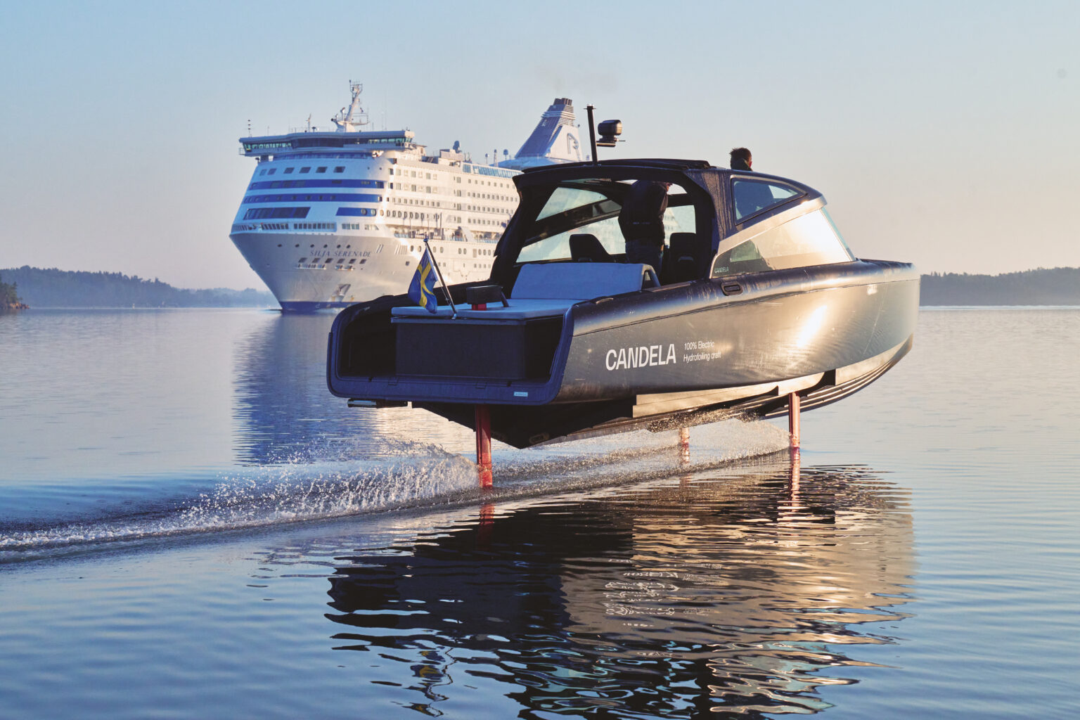 World record: First electric boat successfully crosses the Baltic Sea – cutting costs by 95% Candela C8